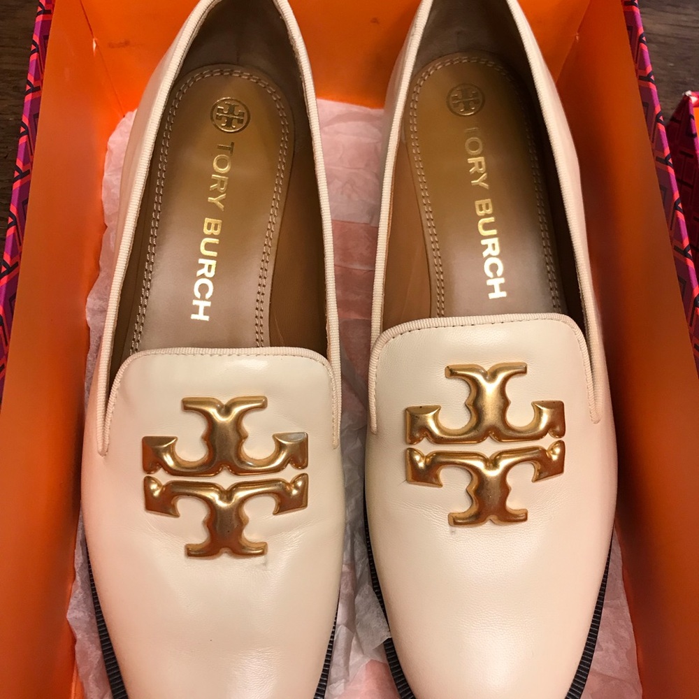 Tory Burch Cream Loafers